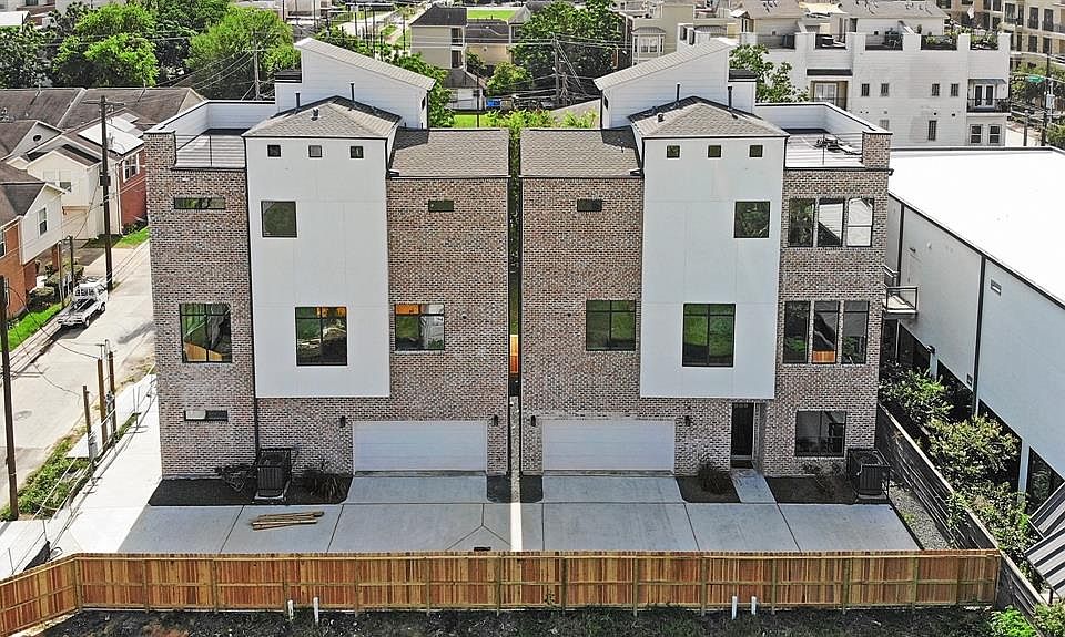 Unit A is on the right and Unit B is on the left. These are the two back units of a 6-unit project. Unit B has an extra parking space on the left side of the unit that can also be used as a private patio.
