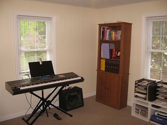 Bedroom used as an office