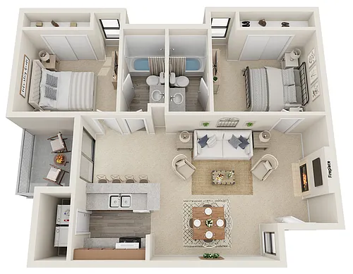 Floor plan Wildcat Bluff