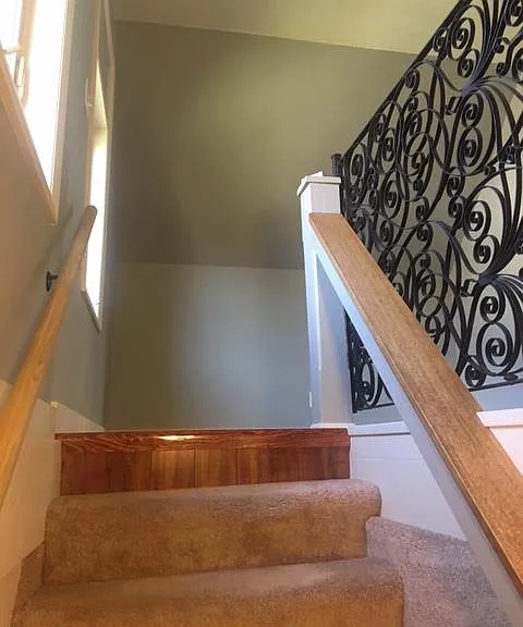 Stairs to master bedroom.