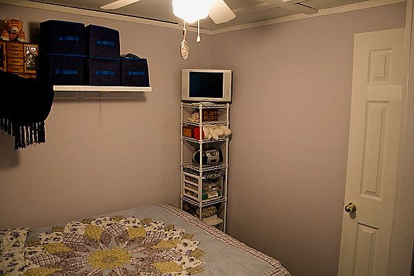 bedroom has large closet