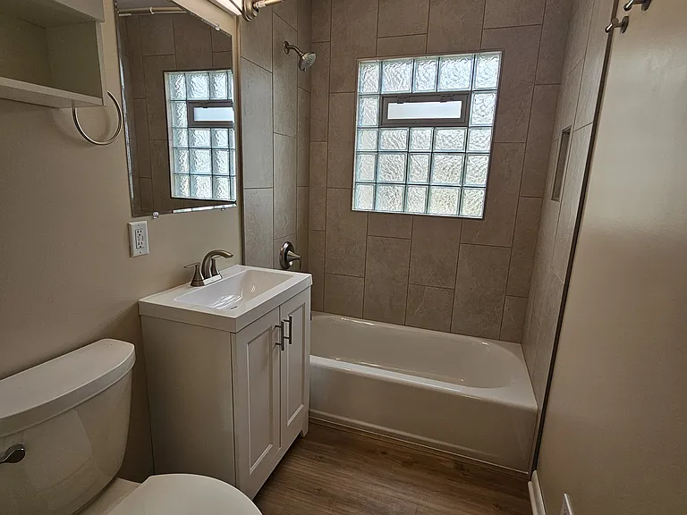 Brand new full bathroom on 1st floor
