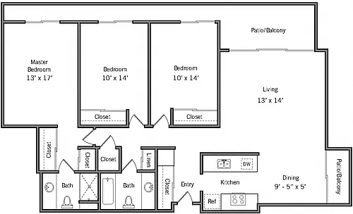 Floor plan 3B