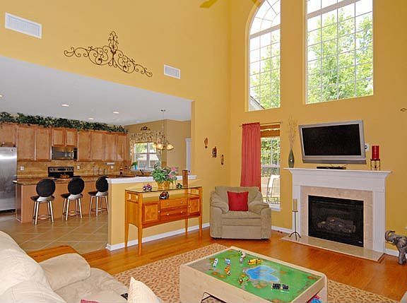 Family Room Adjoins Kitchen