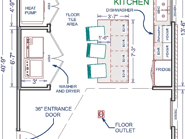 This is the layout of the studio apartment