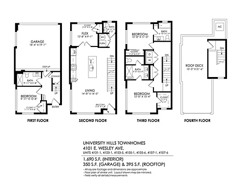 Floor plan 3 + Den x 3.5