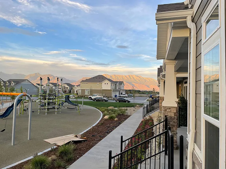 View looking East from front porch.