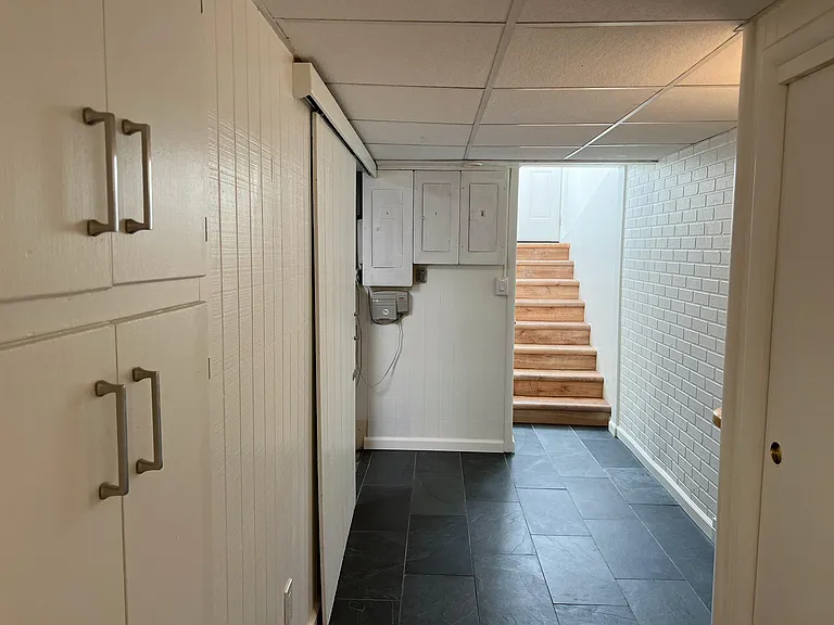 Entryway/mudroom with real slate floors