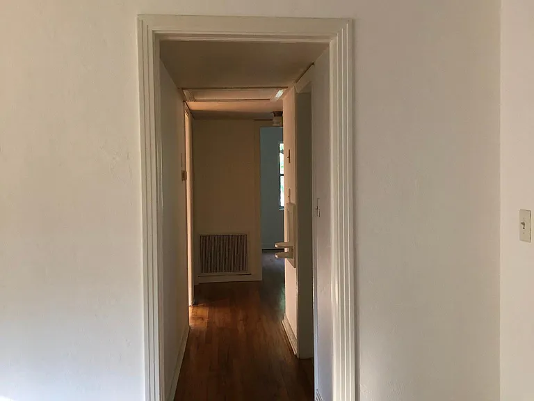 Looking down the hallway from the living room