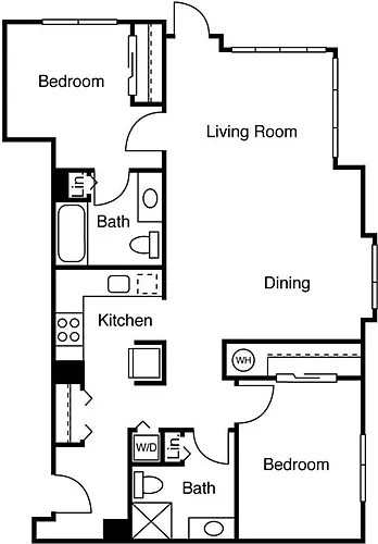 Floor plan 2 Bedrooms C