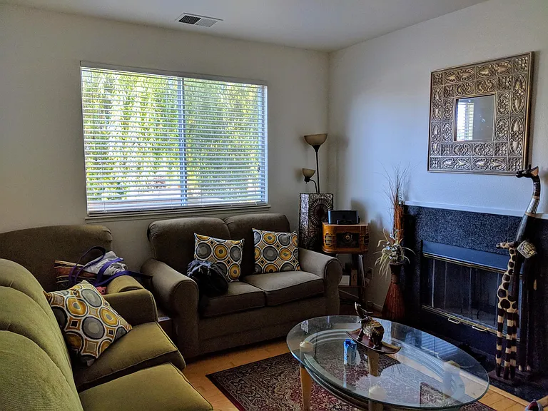 fireplace. formal living room.
