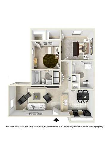Floor plan 2 Bedroom (Sunroom Optional)