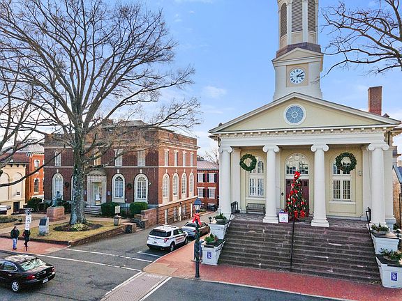 Historic courthouse across Main Street