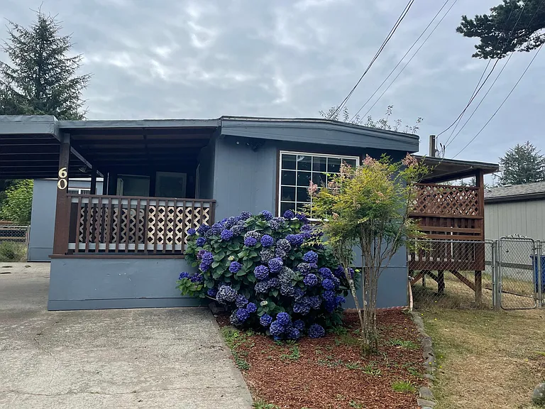Front of the house with Carport