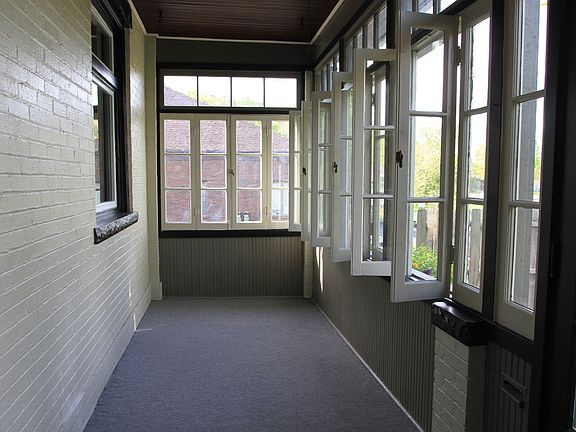 enclosed front porch