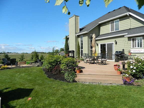 Backyard with Trex decking
