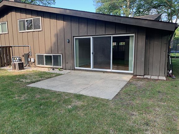 Large patio with locking outside storage