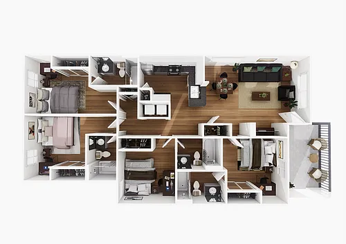 Floor plan 4X4