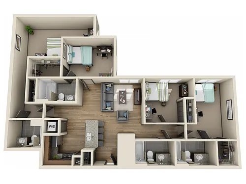 Floor plan 4X4D5
