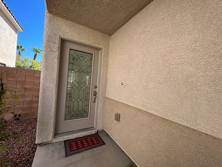 Classic stained glass front door.