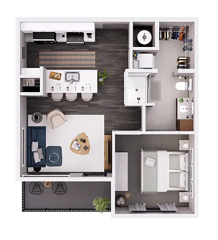 Floor plan Park-1C