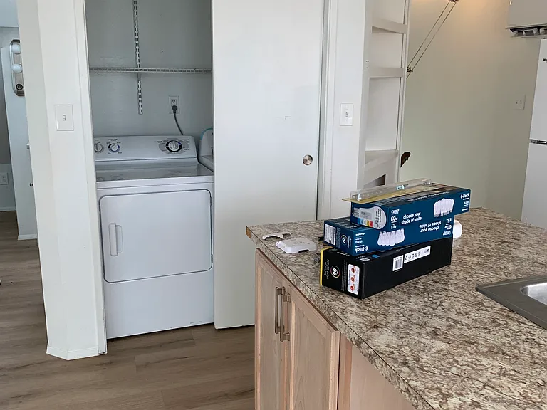 Washer and dryer in the closet