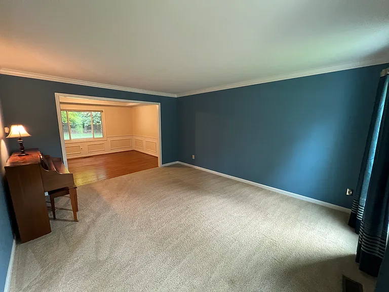 Family room with piano