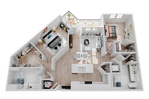 Floor plan 2x2B5