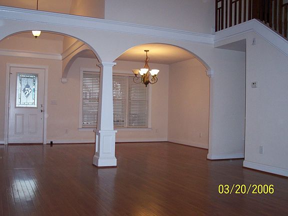 Living room into the dining room