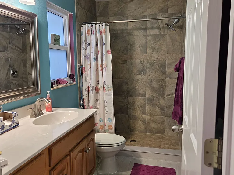 Master bathroom with shower