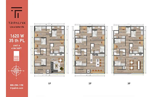 Floor plan 1620 W 35th Pl