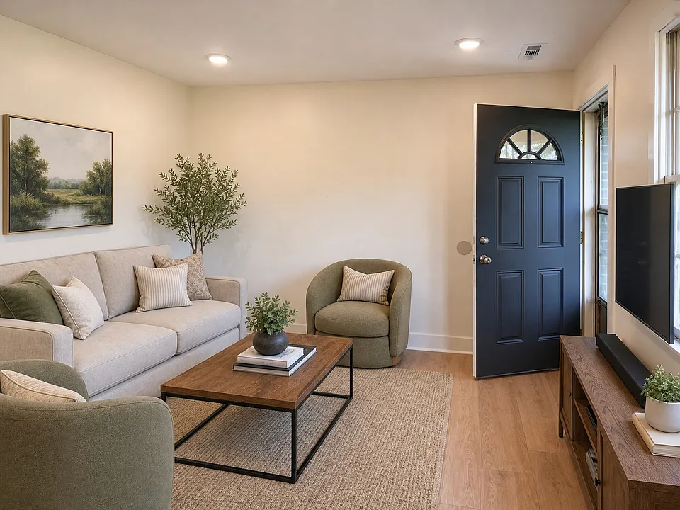 Living room Virtually staged