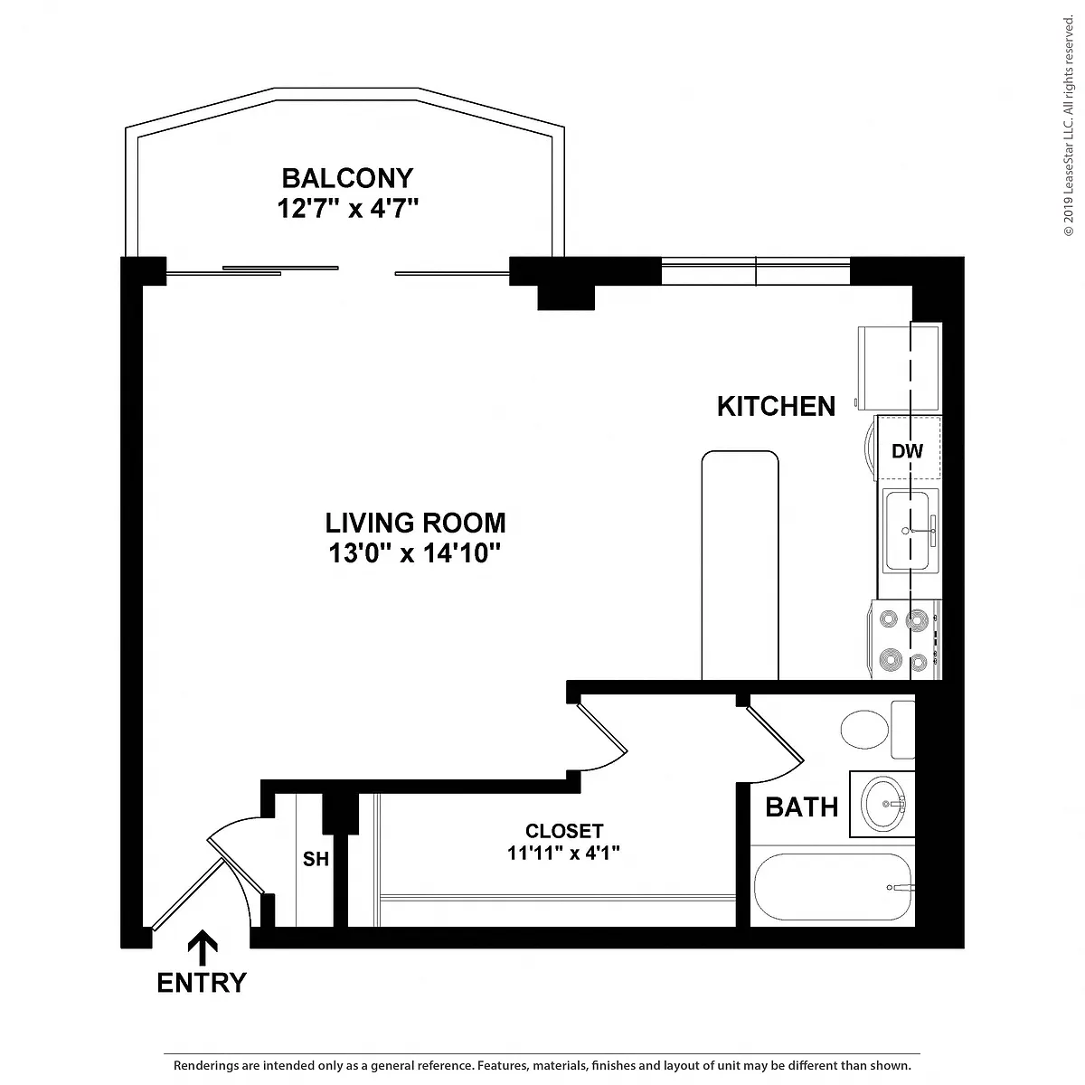 Floor plan Studio