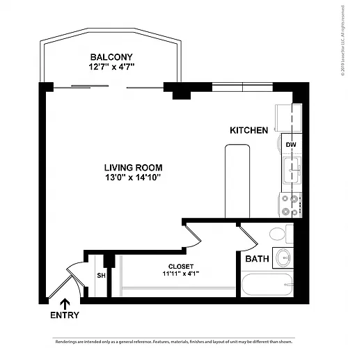 Floor plan Studio