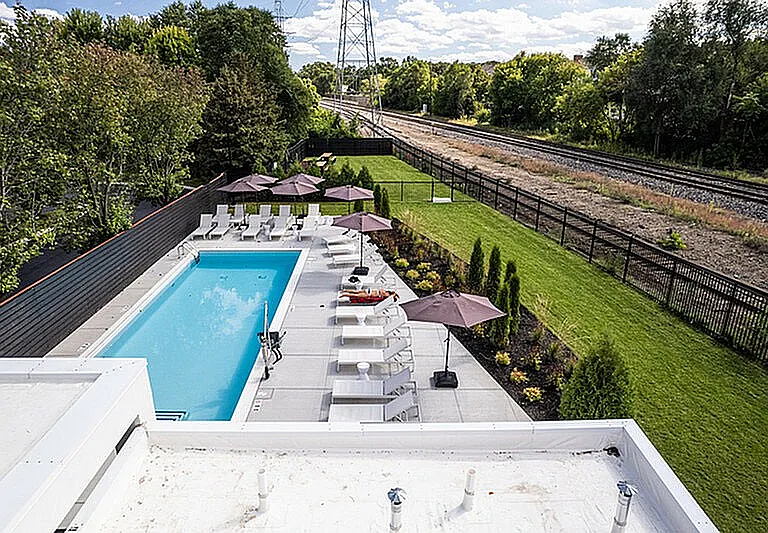 Resort-Inspired Poolside + Sun Deck
