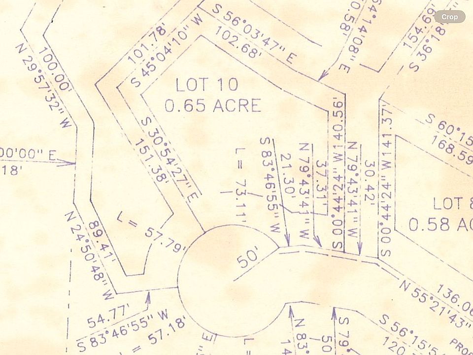.65 acre wide lot