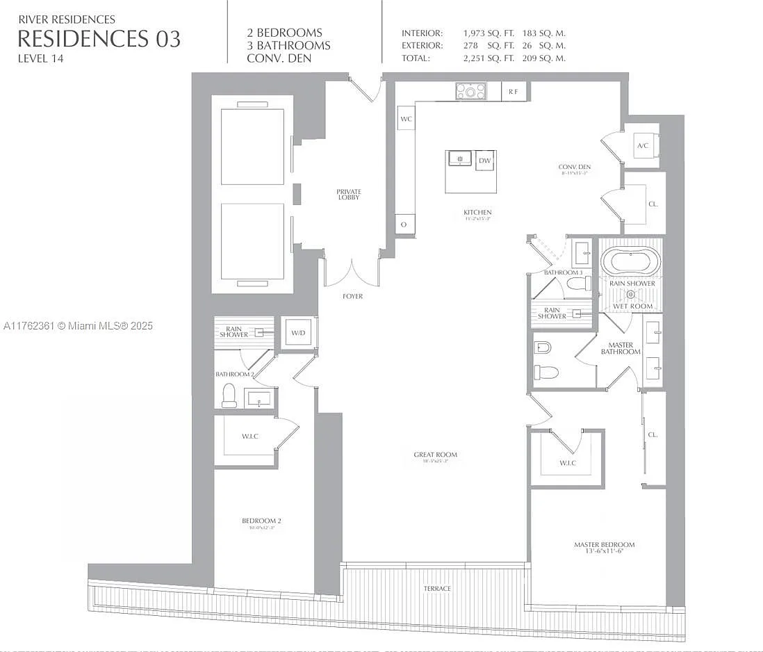 2 bed, 1973 sqft, $16,000 — Photo 2