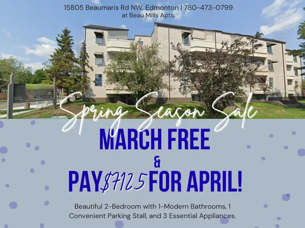 15805 Beaumaris Rd NW #1-Bedroom, Edmonton, AB T5X 5H1