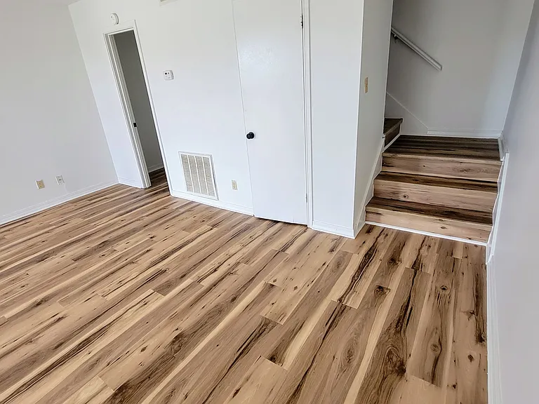 2nd floor, 2 story Apartment Home - Living Room Stairs