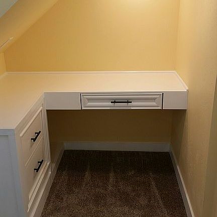 Custom desk area.