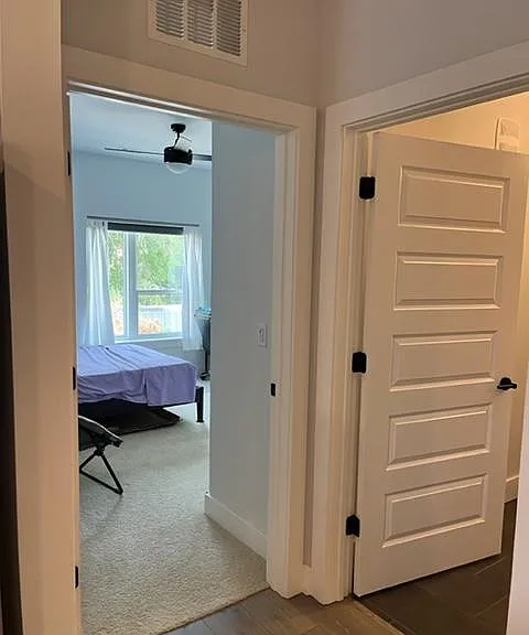 guest BR & bath entrances (from kitchen/dining area)
