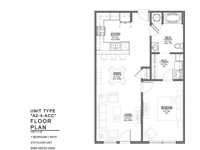Floor plan A2-4 ACC-N