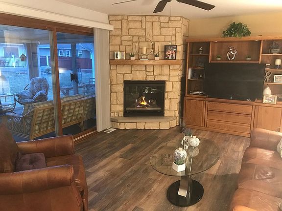 Fireplace in family room