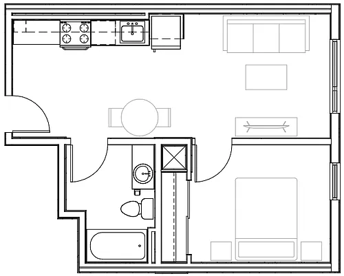 Floor plan Studio