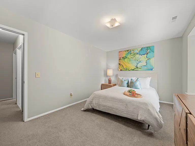 Spacious Bedroom at Lakeside Village Apartments Clinton Township MI