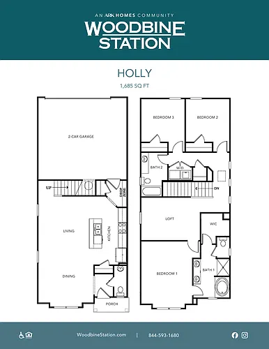 Floor plan 2048 Woodbine Wy
