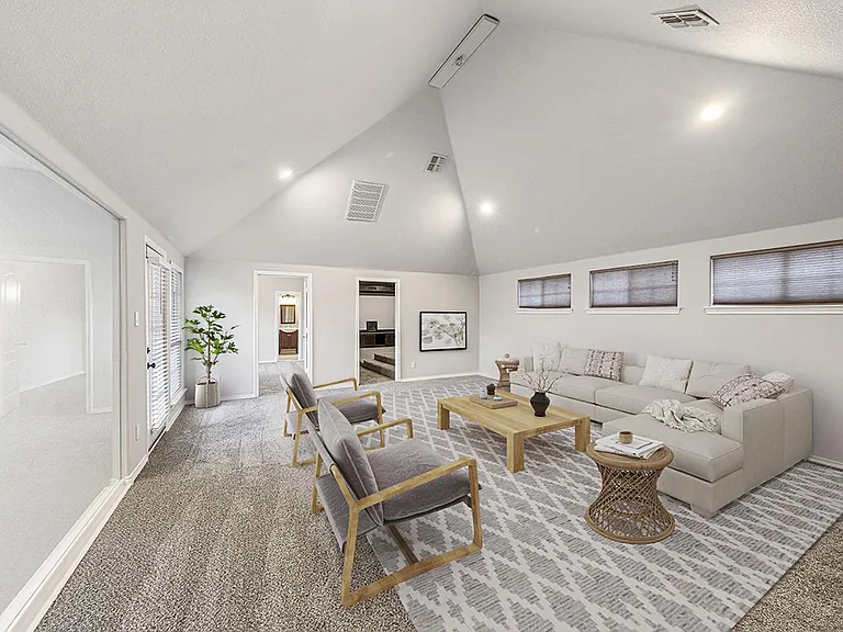 This image shows a virtually furnished space. This space comes unfurnished but can be beautifully furnished by our in-house design team for an additional fee.