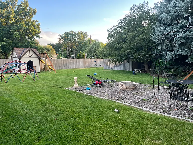 backyard ( playground equipment not included)