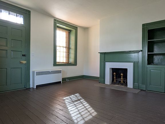 Living Room with historic cabinets and woodwork