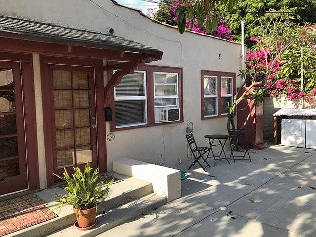 Front porch of unit